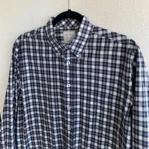 Billy Reid Standard Cut Tartan Plaid Luxury Shirt